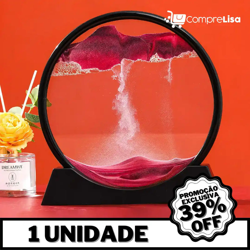 Ampulheta Decorativa de Areia c/ Água - Lisa®️