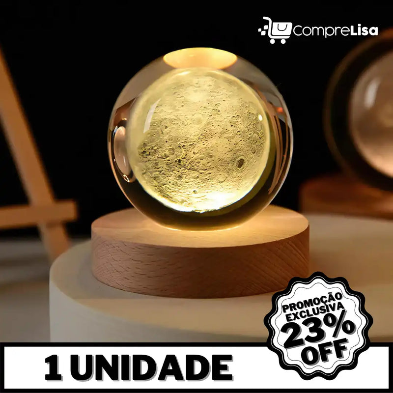 Globo Interestelar 3D LED Night - Lisa®️