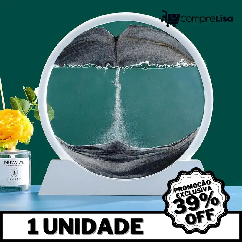 Ampulheta Decorativa de Areia c/ Água - Lisa®️