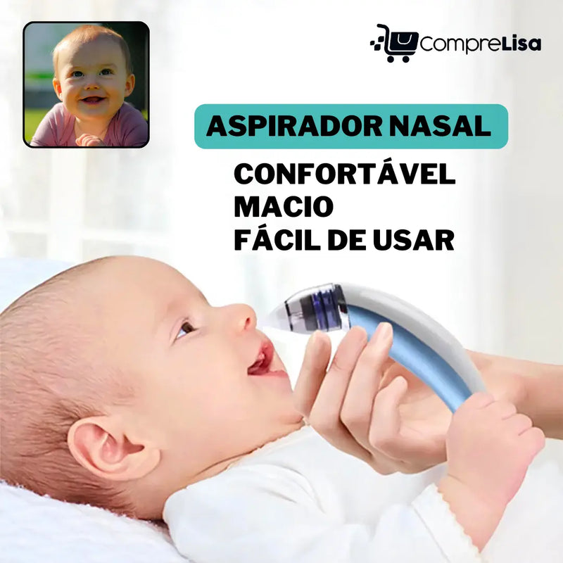 Aspirador Nasal Infantil Elétrico - Lisa®️