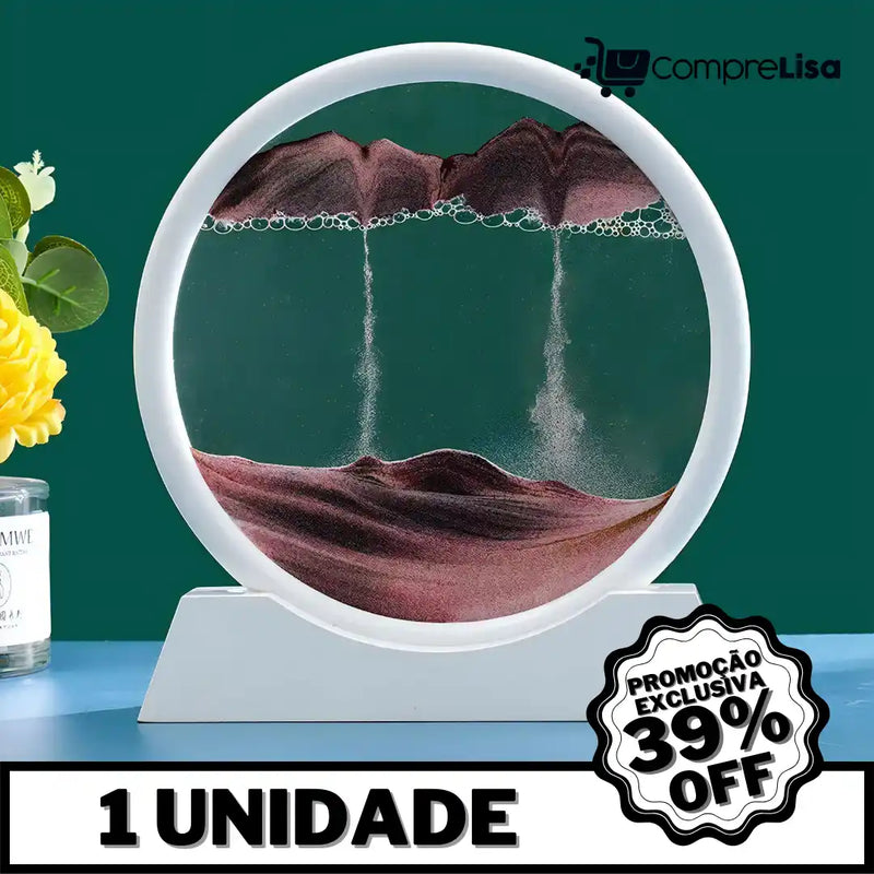 Ampulheta Decorativa de Areia c/ Água - Lisa®️