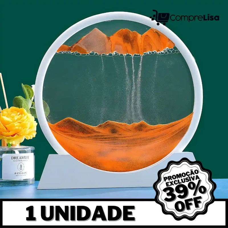 Ampulheta Decorativa de Areia c/ Água - Lisa®️