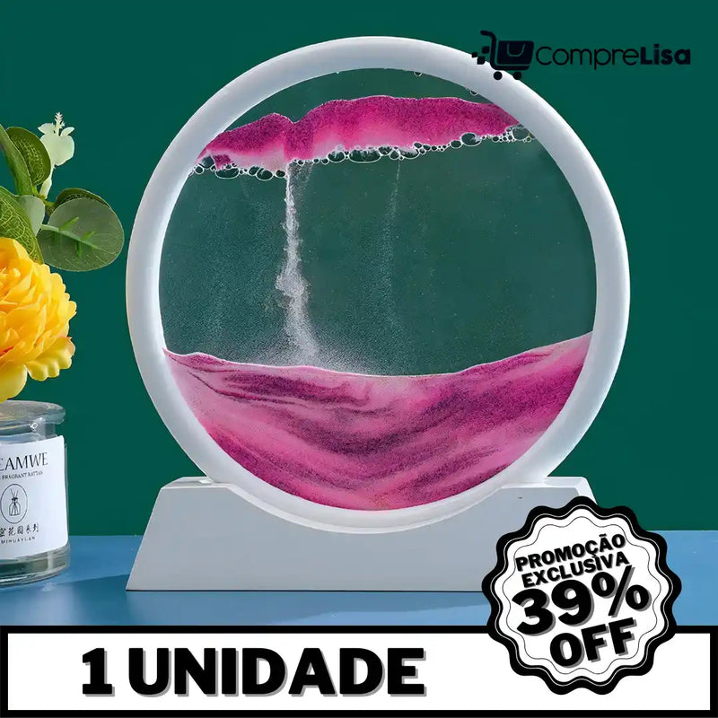 Ampulheta Decorativa de Areia c/ Água - Lisa®️