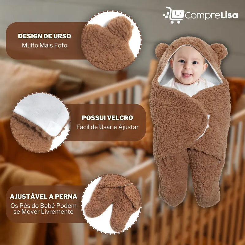 Cobertor BabySleep Urso - Lisa®️