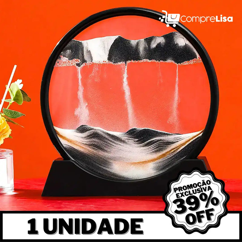 Ampulheta Decorativa de Areia c/ Água - Lisa®️