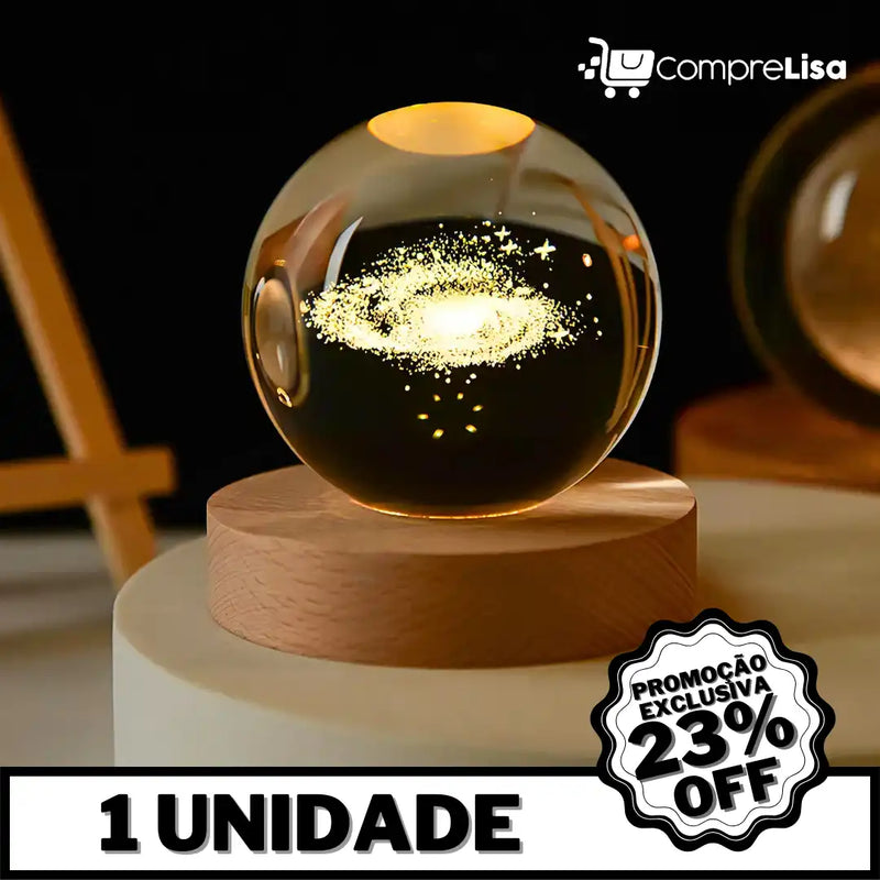 Globo Interestelar 3D LED Night - Lisa®️