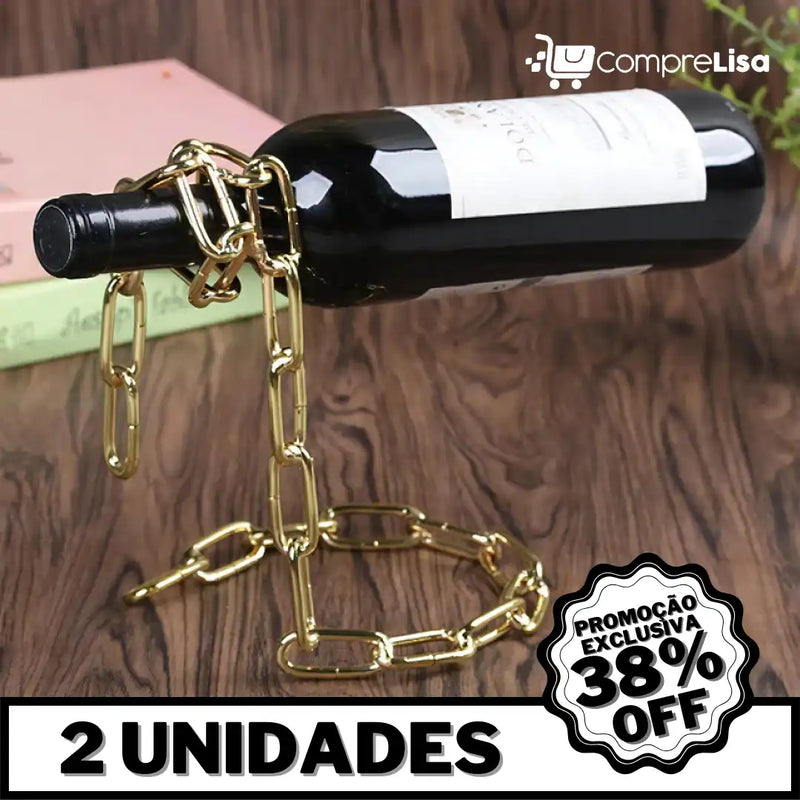 Suporte p/ Vinho ChainSlim - Lisa®️