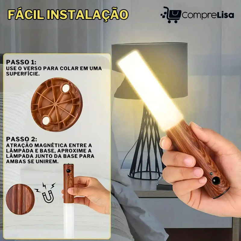 Lâmpada Bastão Magnética - Lisa®️