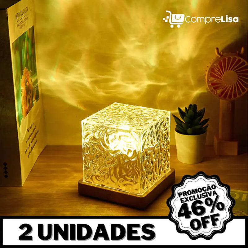 Cubo LED Noturno Aurora Glow - Lisa®️