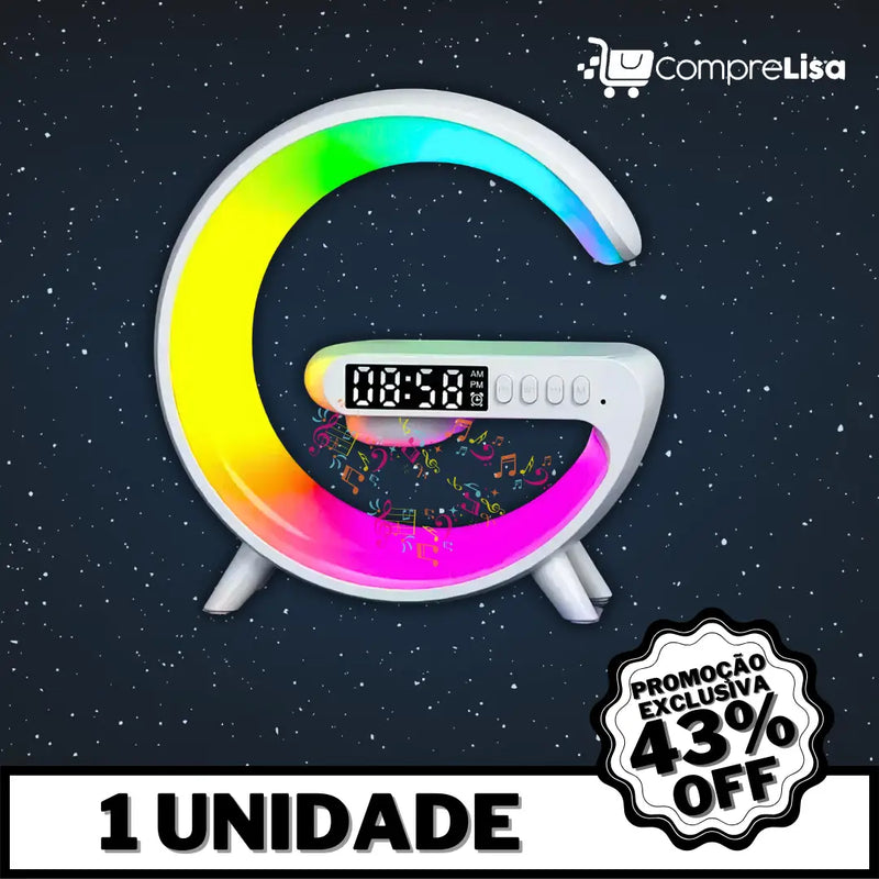 Caixa de Som Luminária RGB 4 em 1 Bluetooth ORIGINAL - Lisa®️