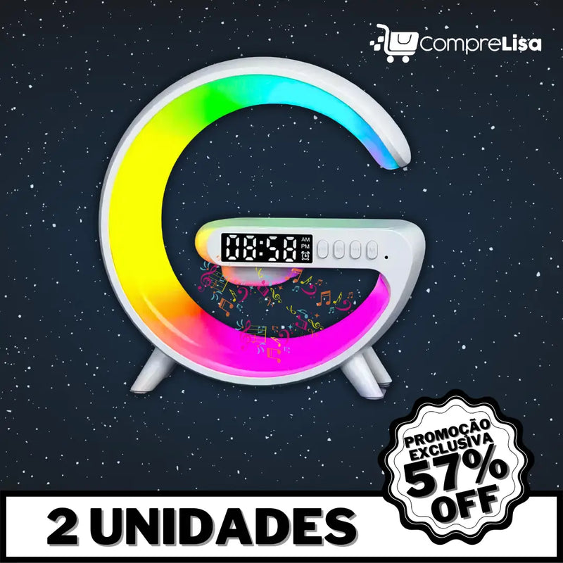 Caixa de Som Luminária RGB 4 em 1 Bluetooth ORIGINAL - Lisa®️