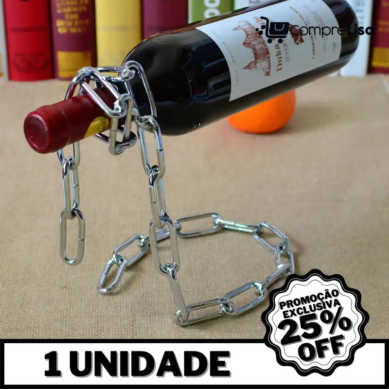 Suporte p/ Vinho ChainSlim - Lisa®️