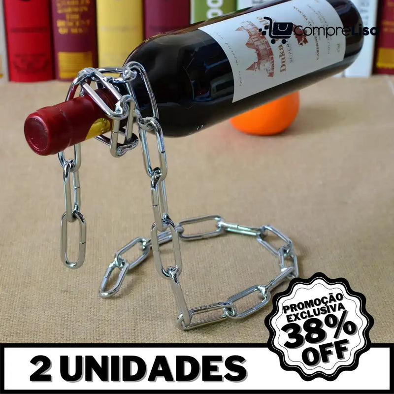 Suporte p/ Vinho ChainSlim - Lisa®️