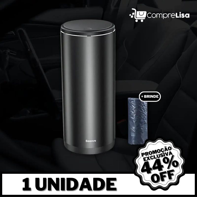 Lixeira Metálica Auto + BRINDE - Lisa®️