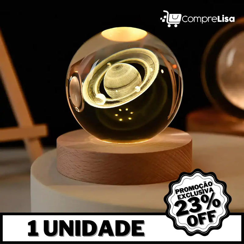 Globo Interestelar 3D LED Night - Lisa®️