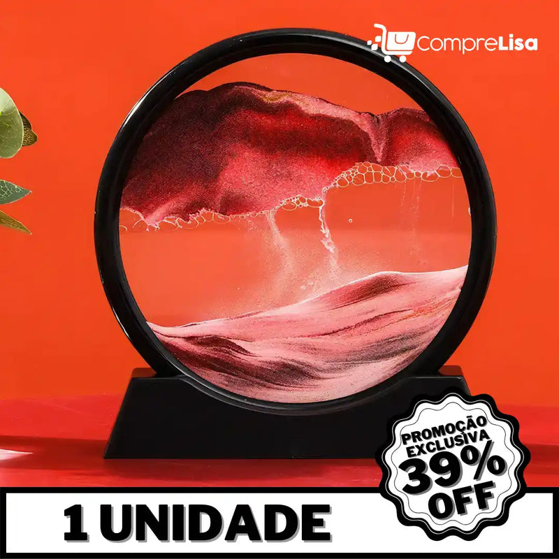 Ampulheta Decorativa de Areia c/ Água - Lisa®️